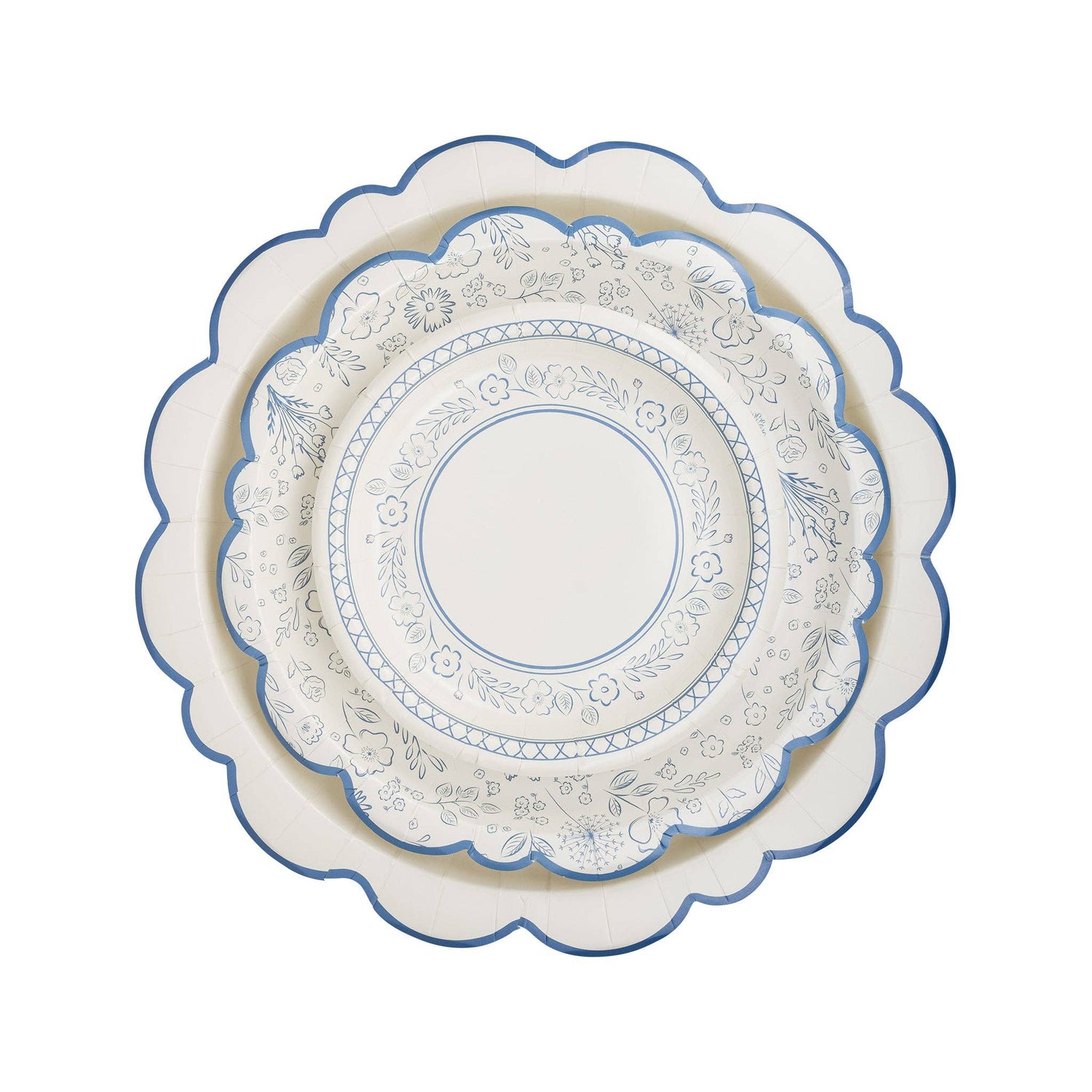 Pembroke Floral 7&quot; Paper Dessert Plate