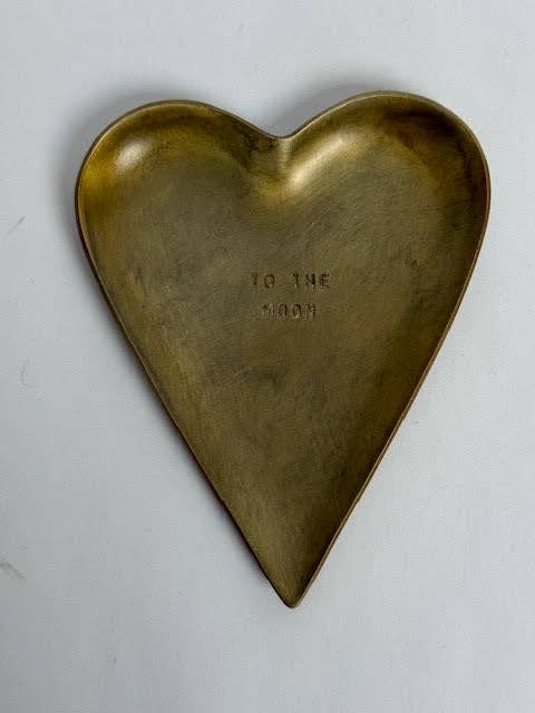 Brass Heart Trinket Tray