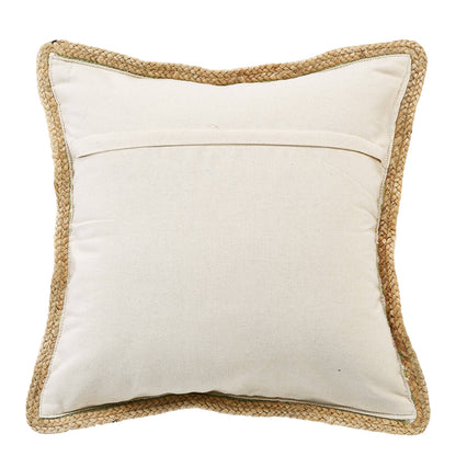 Jute Bordered Throw Pillow