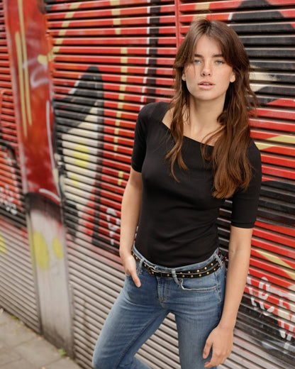 Chloe Vintage Studded Skinny Belt