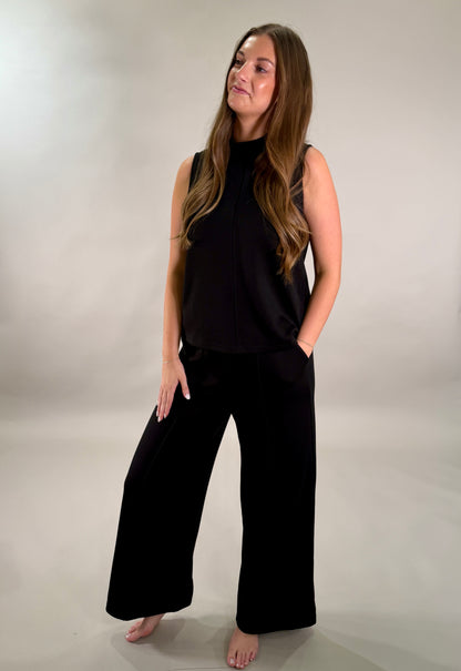 The Front-Seam Wide Leg Trouser