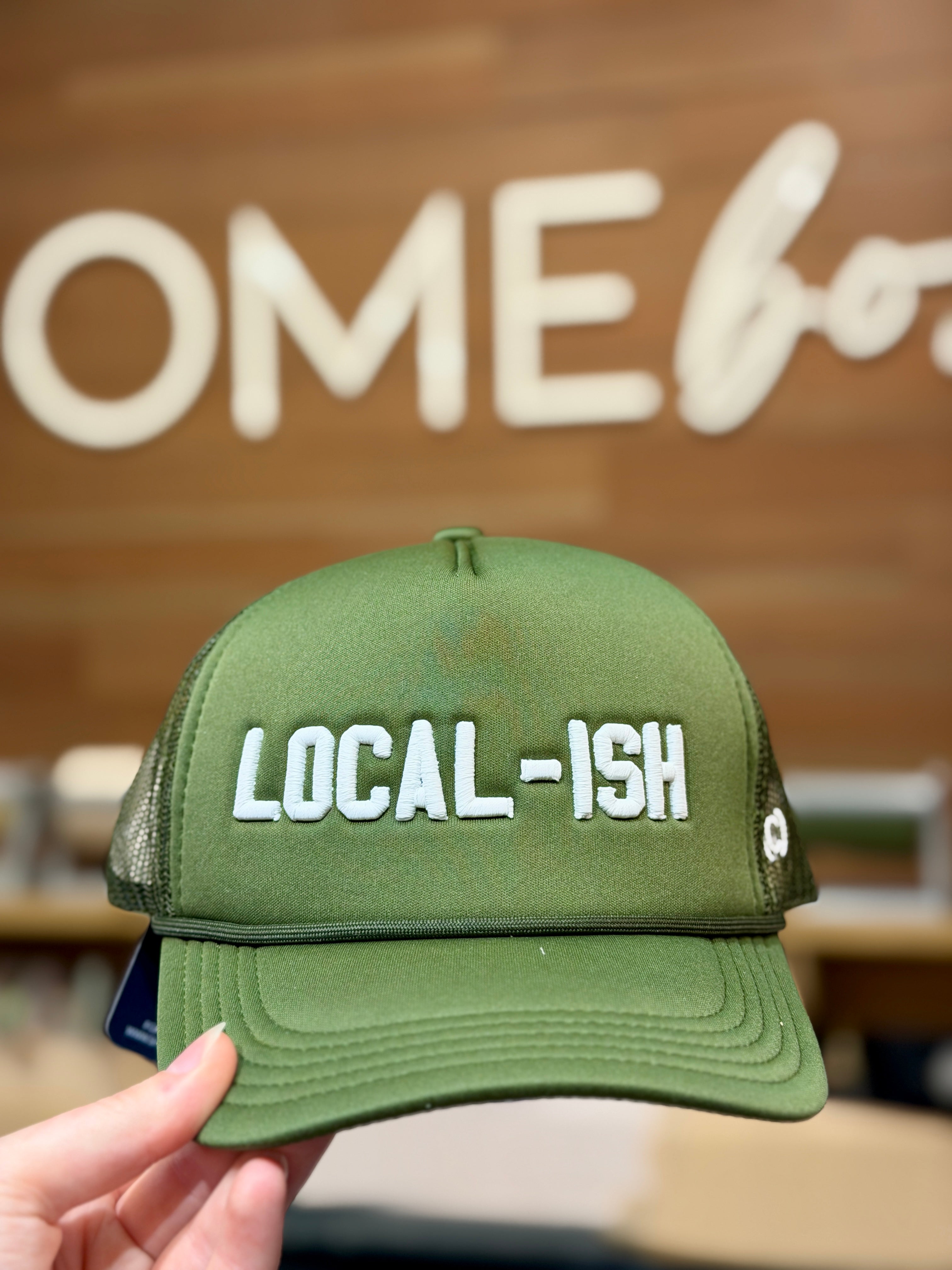 Olive "Local-ish" Foam Trucker Hat
