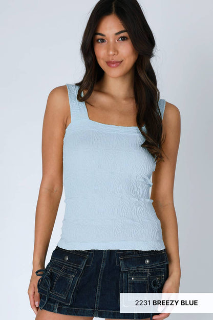 Lace Textured Square Top