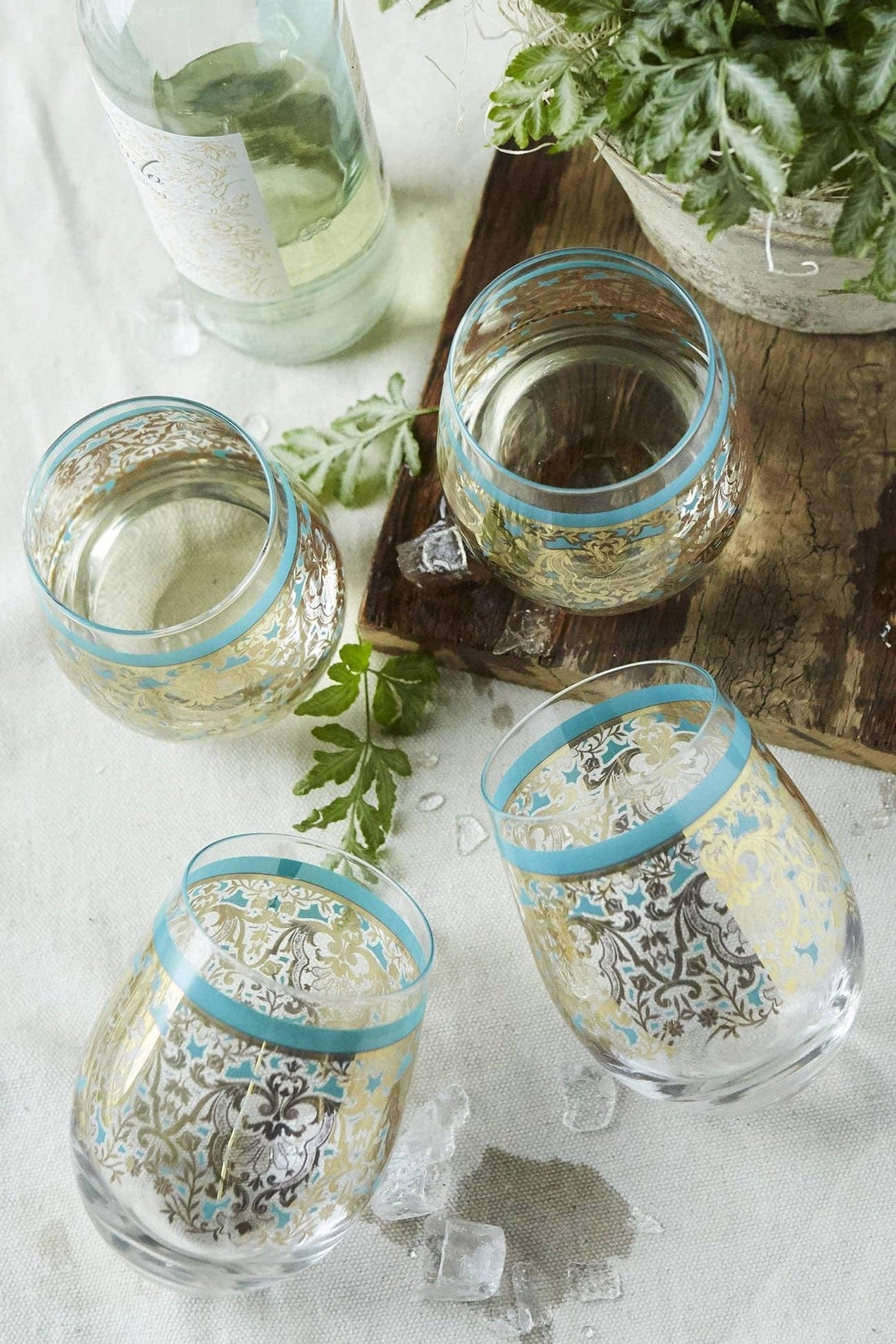 Luce Del Sole Stemless Wine Glass