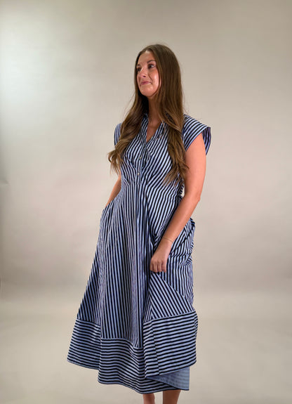 Seaside Stripe Midi Dress
