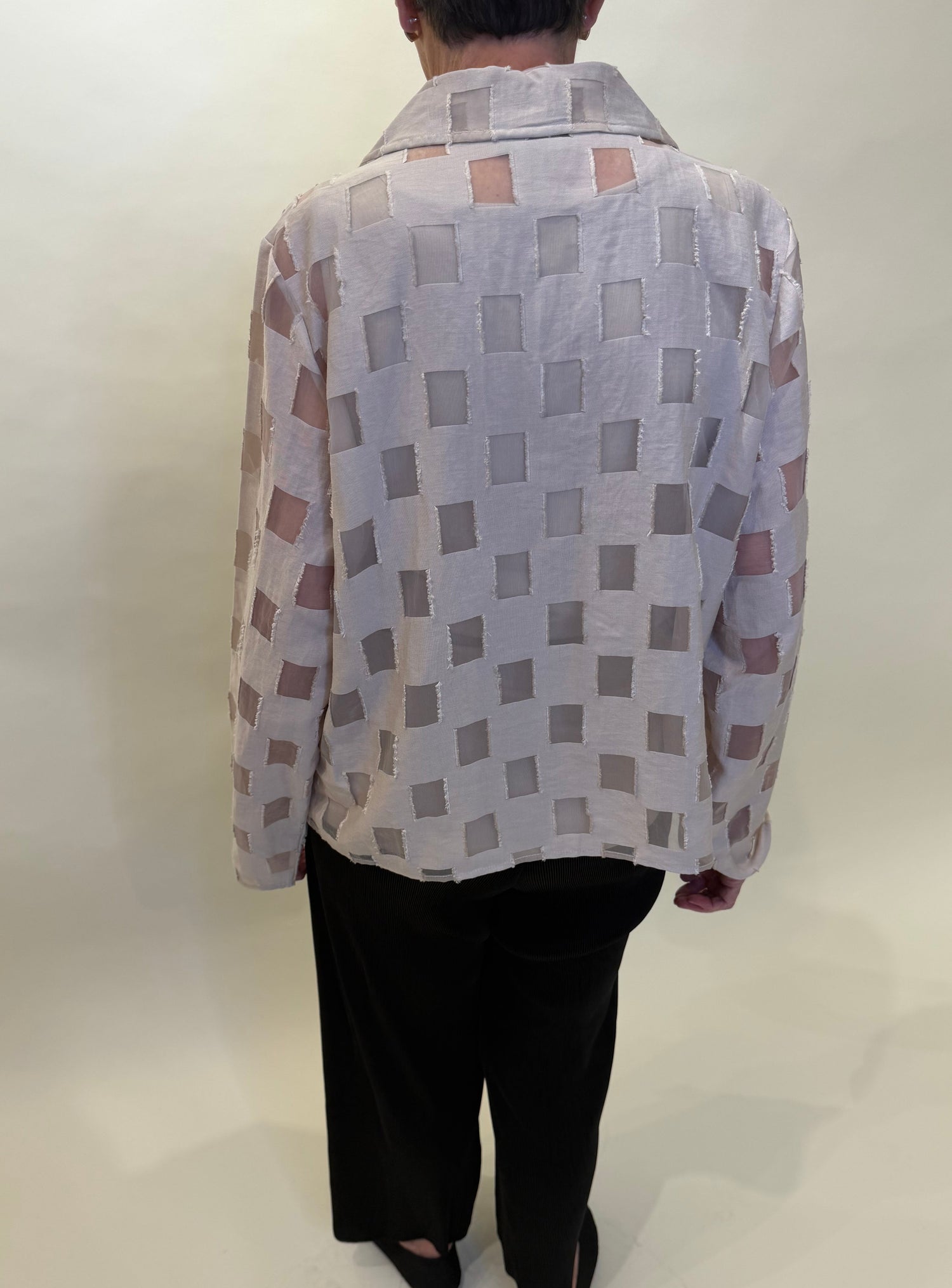 Sheer Checked Topper