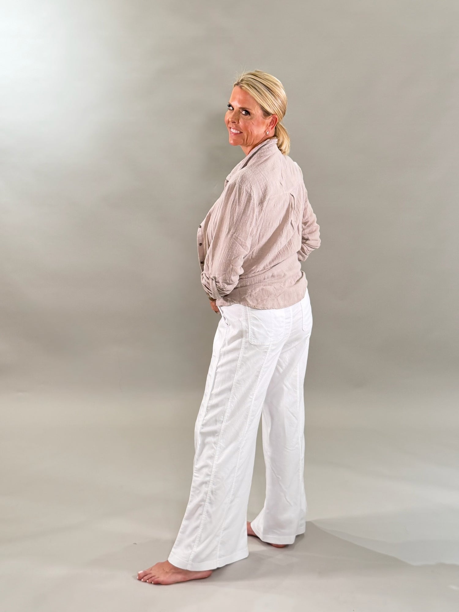 Relaxed Wide Leg Pant