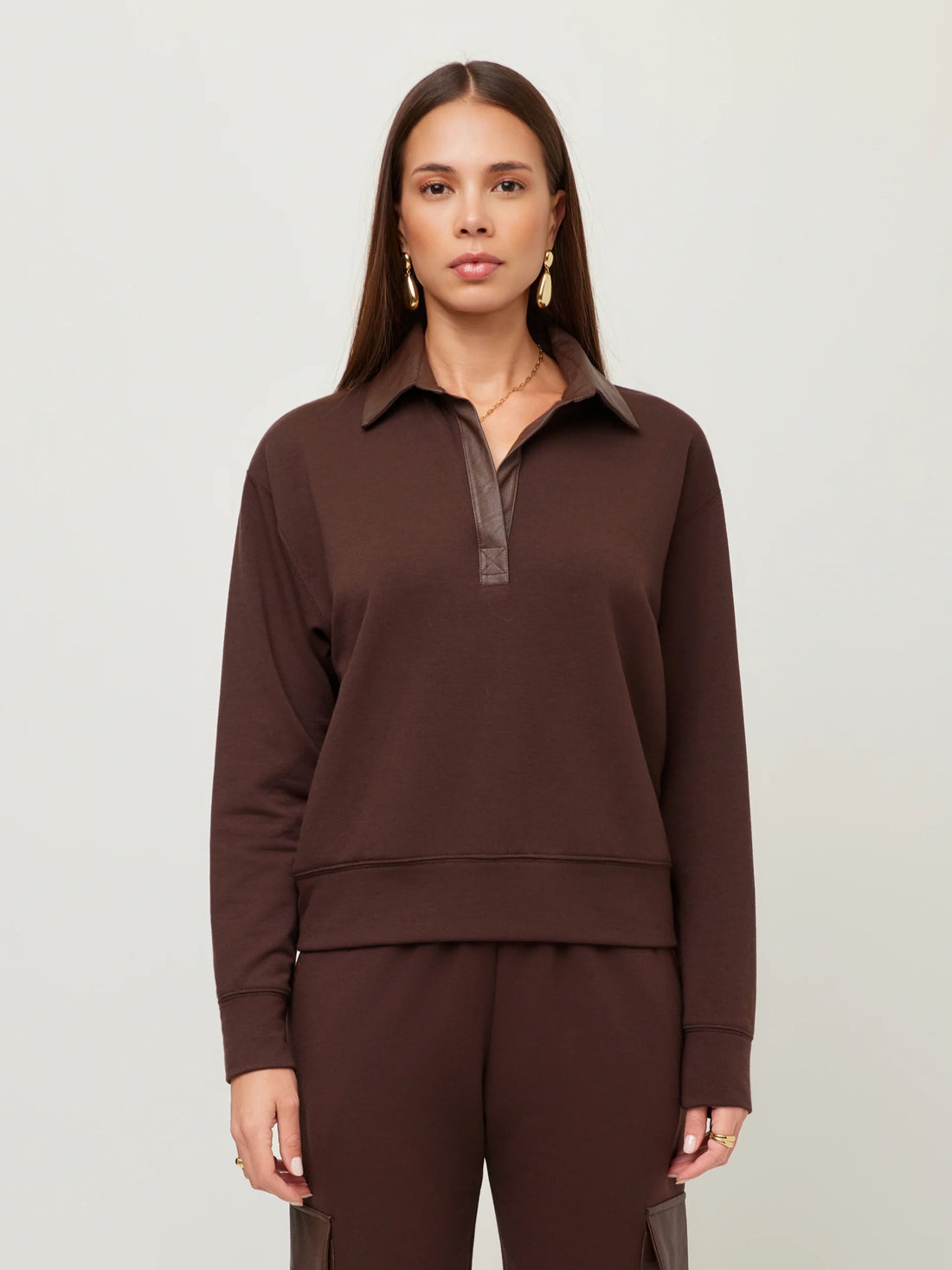 Rachel Contrast Collar Top