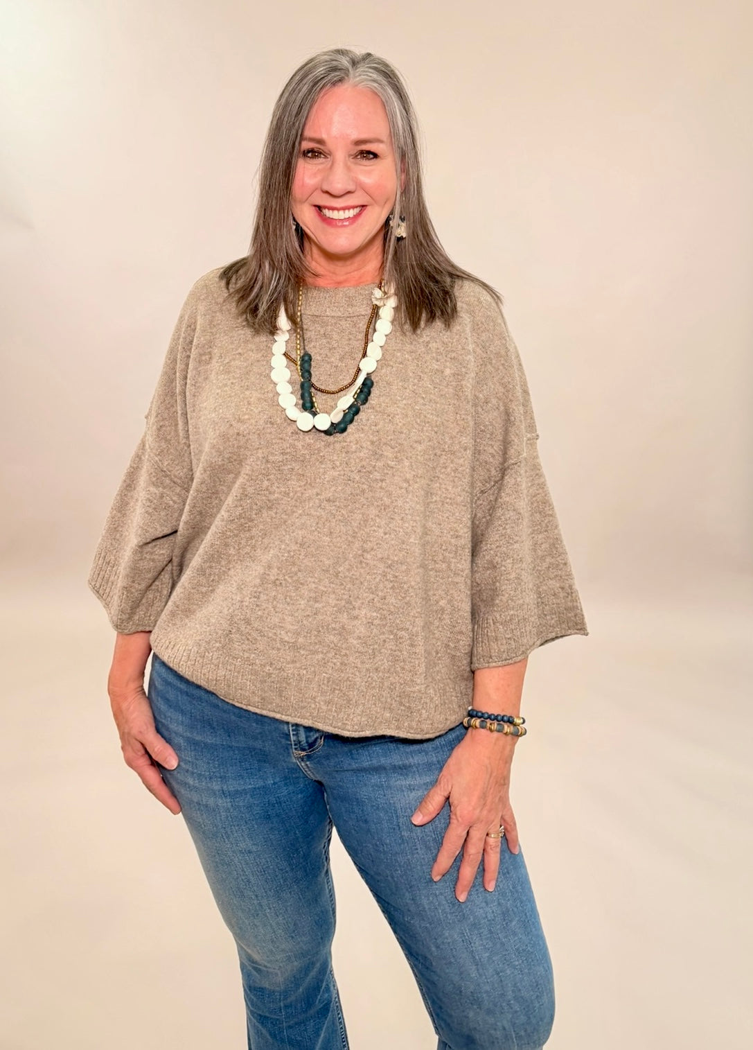 Crew Neck Oversized Sweater