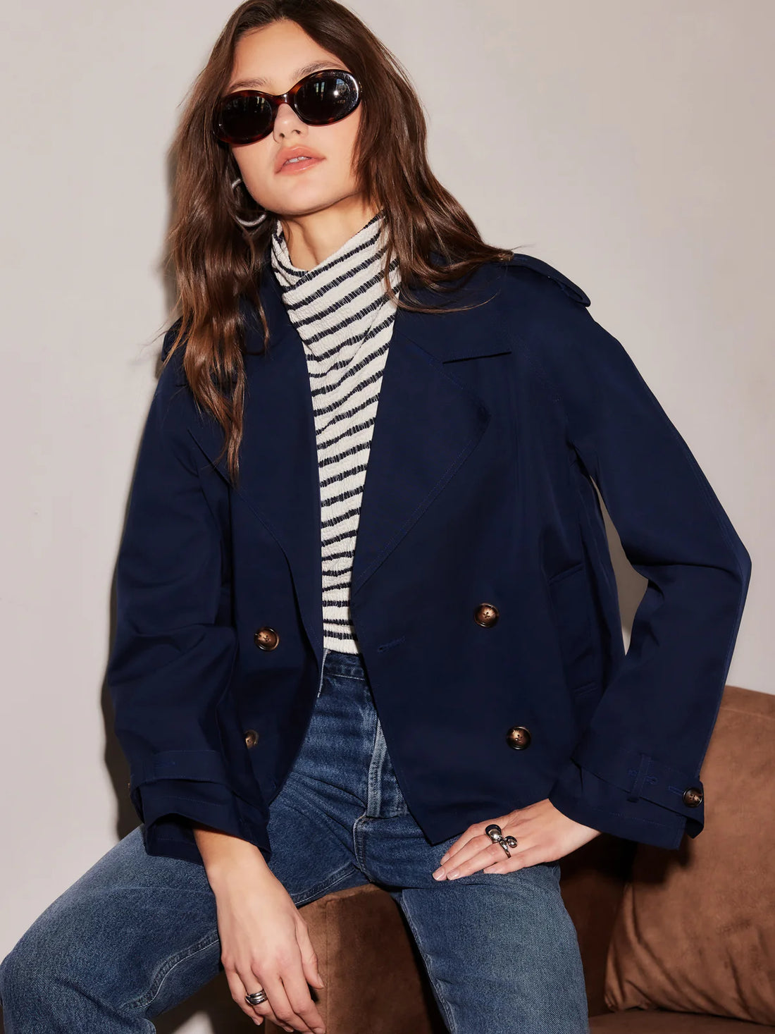 Chelsea Cropped Trench Jacket