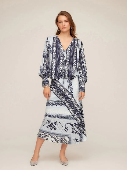 Mia Bias Midi Skirt