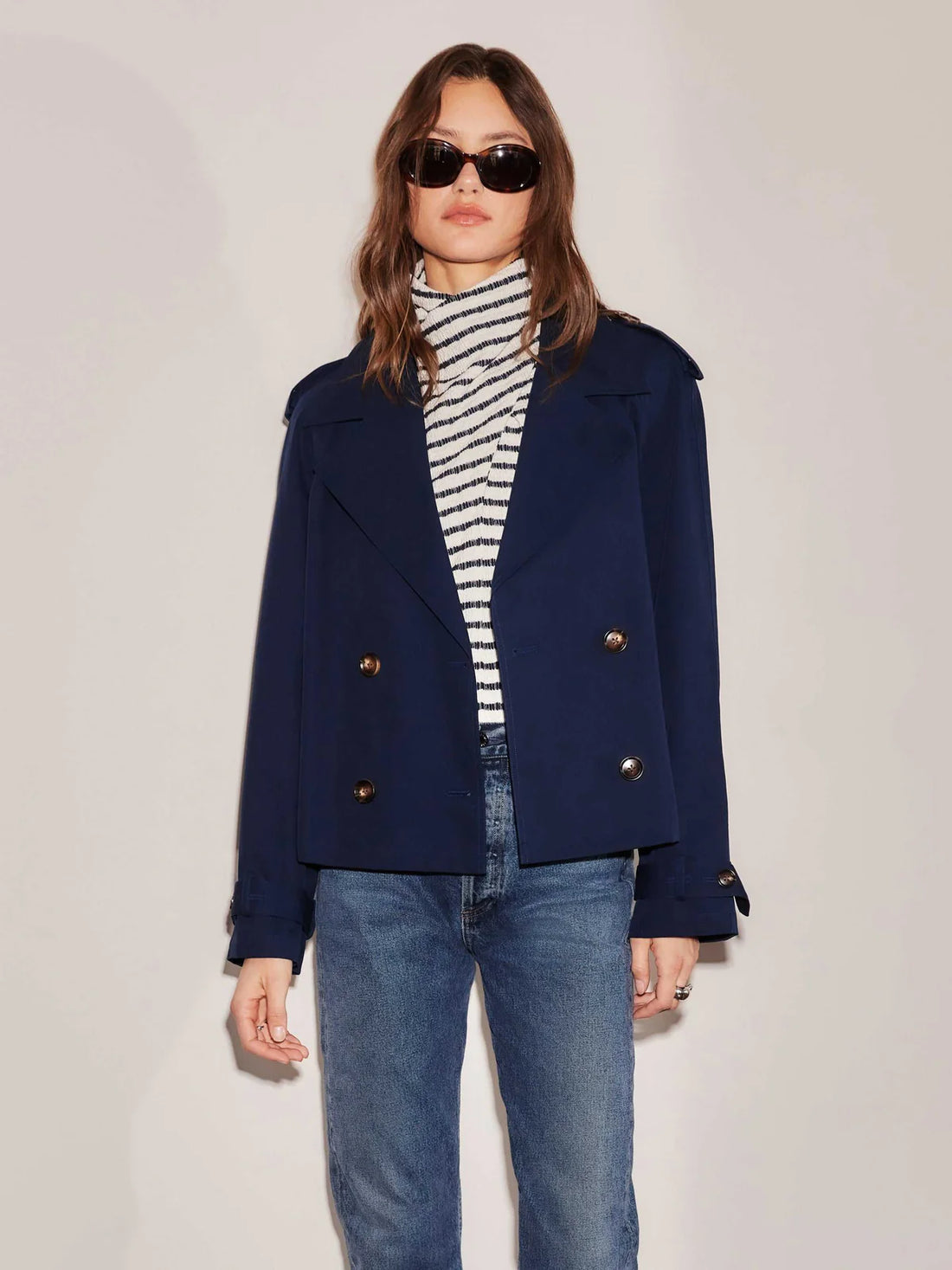 Abbey Stripe Turtleneck Tank
