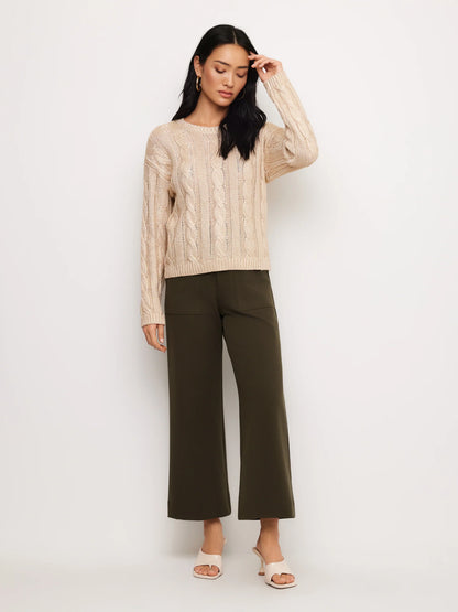 Metallic Crewneck Sweater