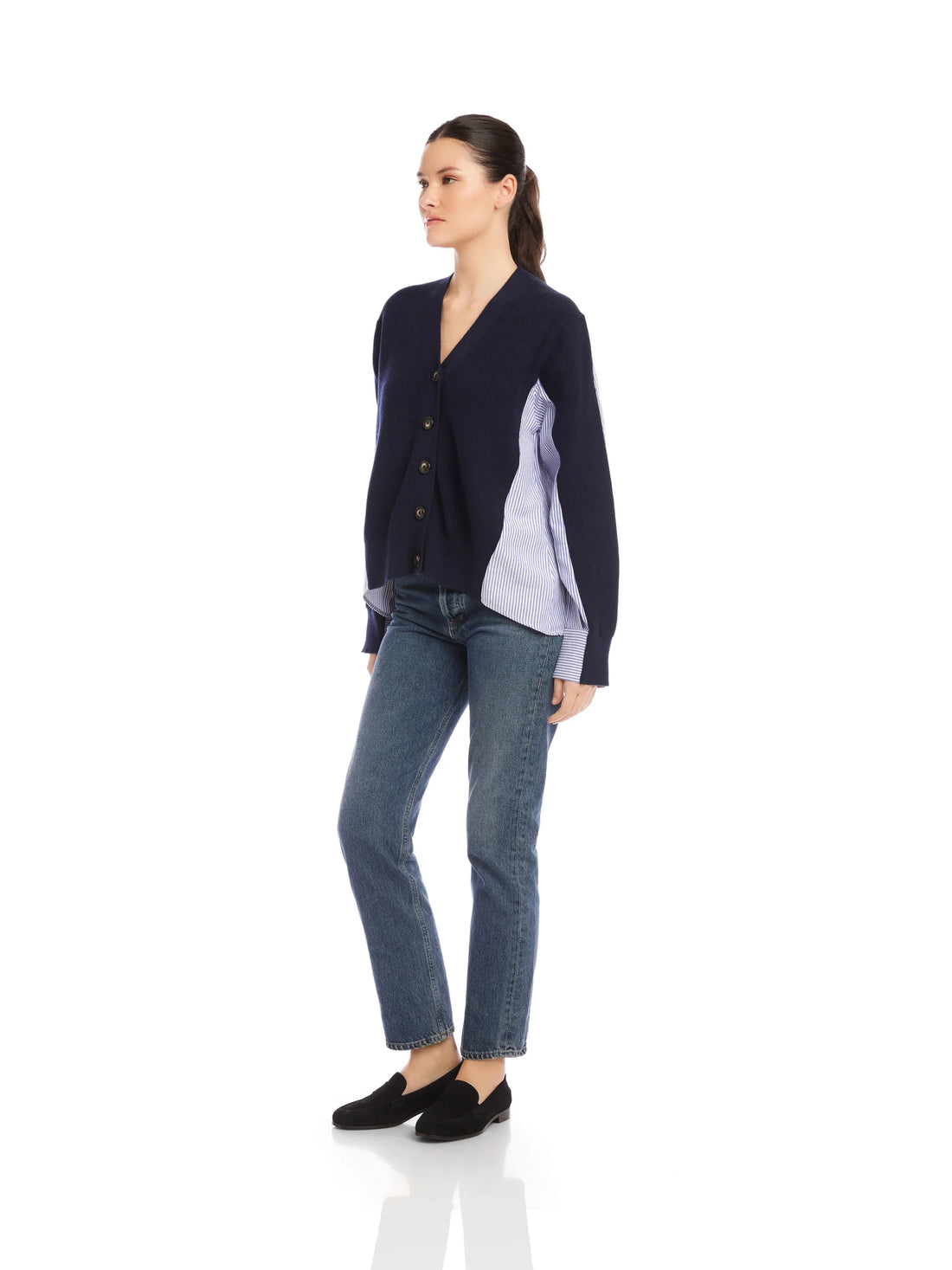 Celine Mixed Media Cardigan