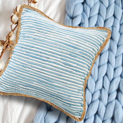 Jute Bordered Throw Pillow