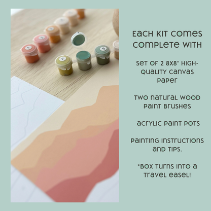 Flowers Paint by Number Kit + Easel for Kids