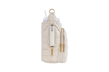 HydroBag® HANDLE™ - Ivory Lacquer with Solid Vegan Leather Trimmed Strap