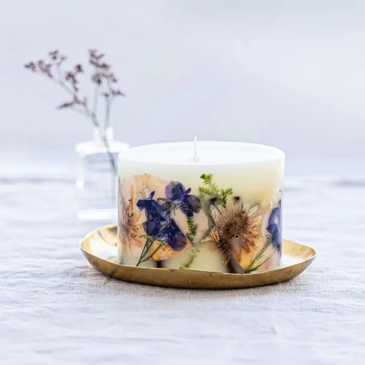 Petite Oval Botanical Candle - Vanilla Rain