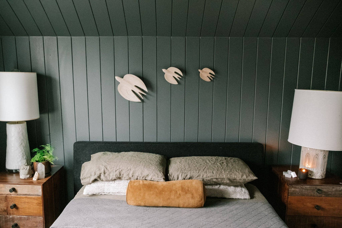 Hand Carved Wooden Birds- Set of 3