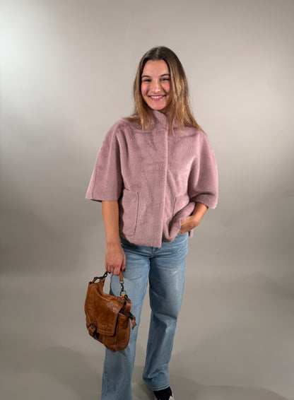 Statement Poncho Jacket with Pockets