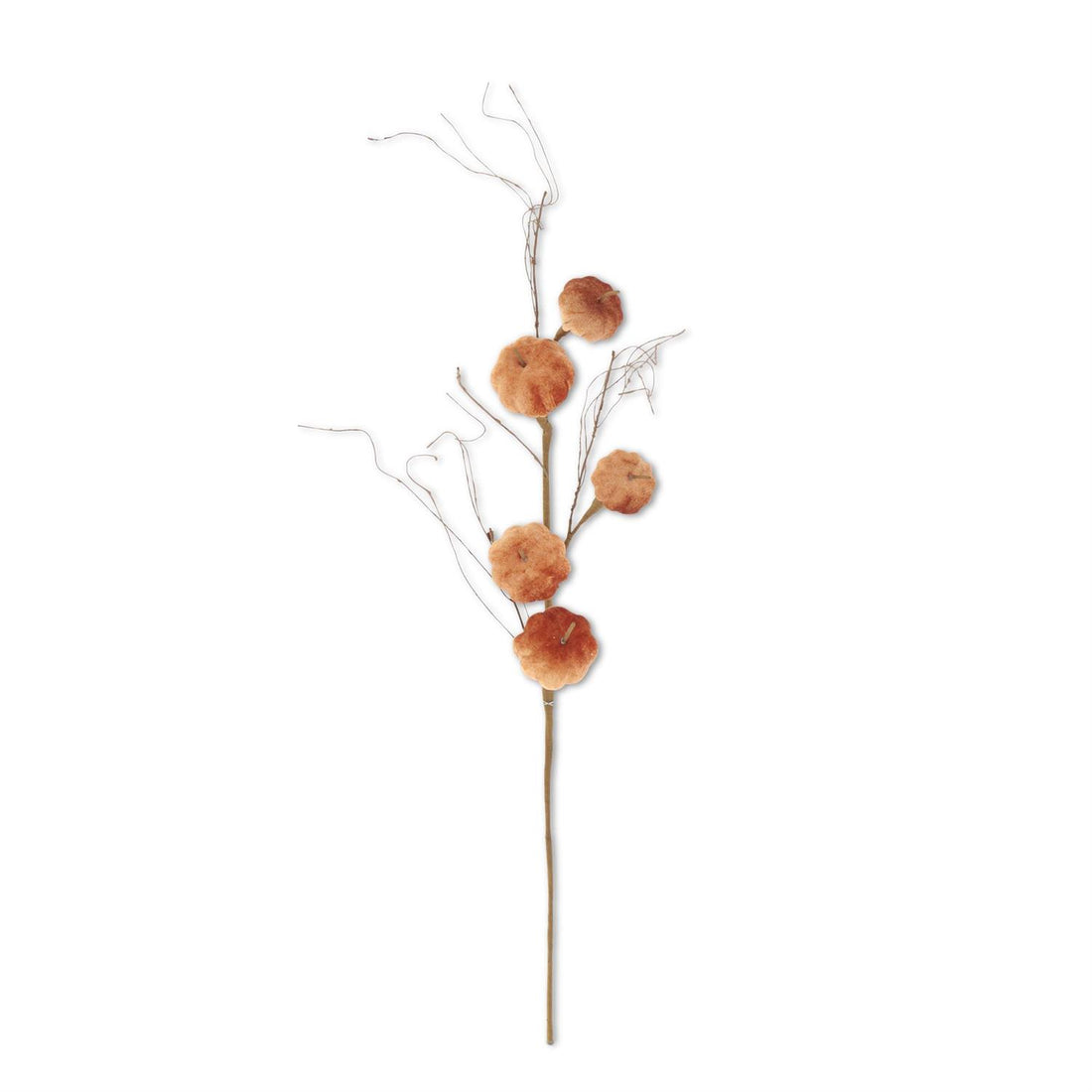 36 Inch Brown Velvet Pumpkin Stem