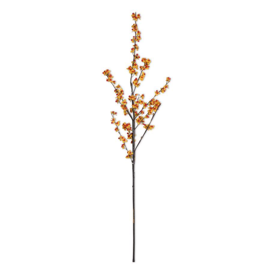 40 Inch Faux Orange & Yellow Bittersweet Branch