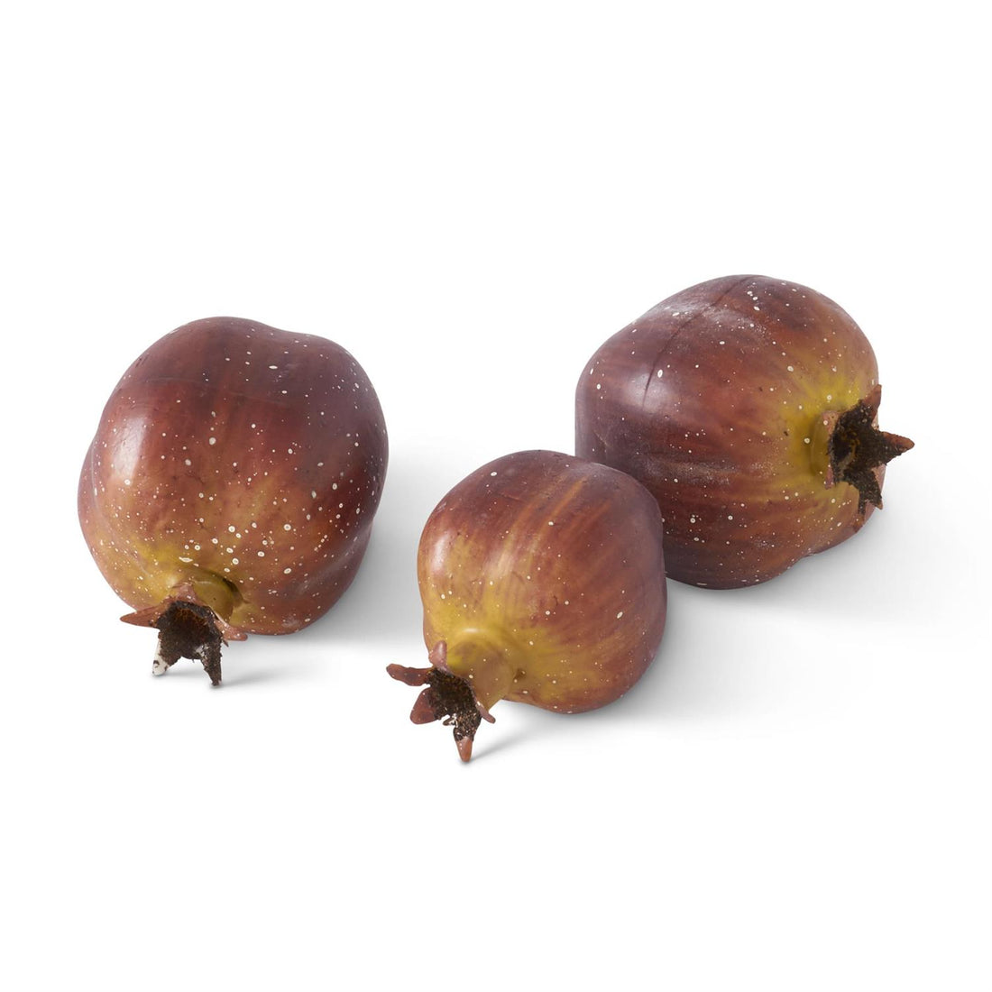 Bag of 12 2.75 Inch Faux Burgundy Speckled Fruit