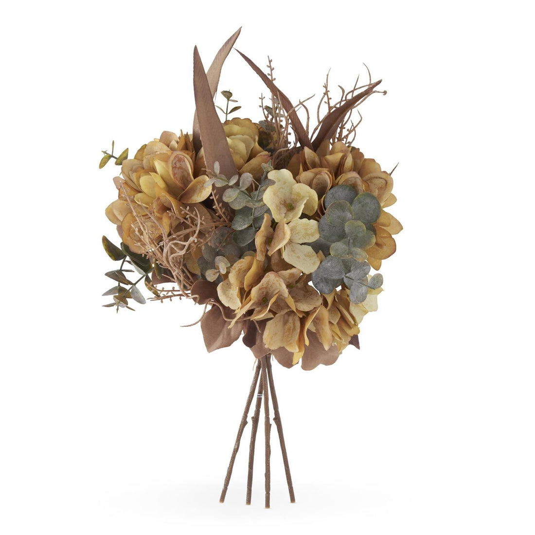 14 Inch Faux Dried Floral Bundle