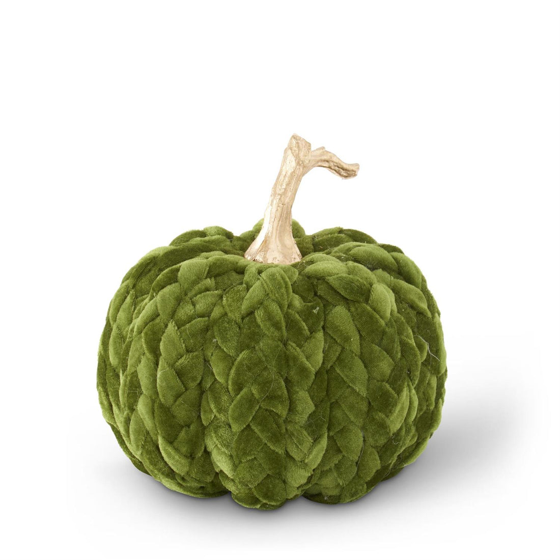 8 Inch Green Braided Pumpkin