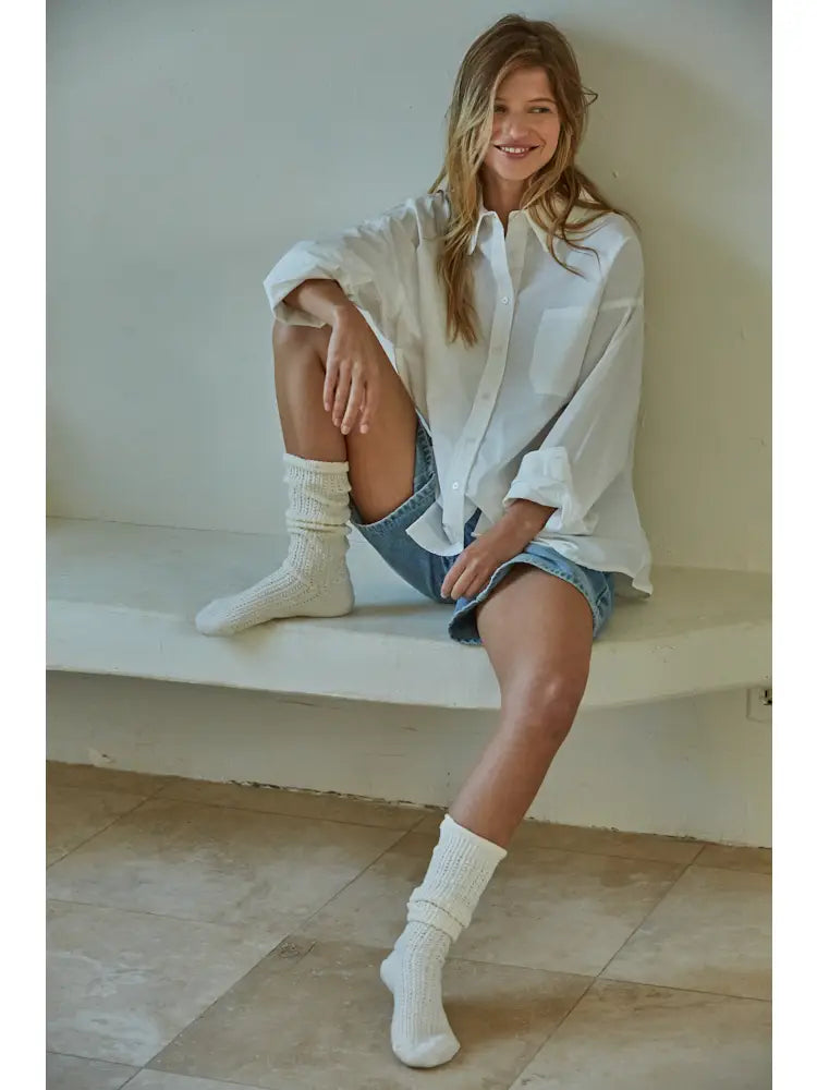 Staple White Button Down