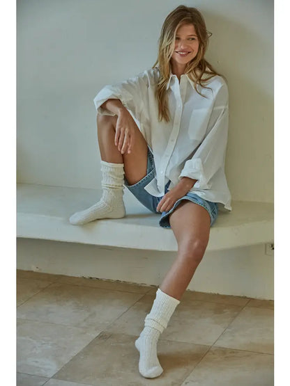 Staple White Button Down