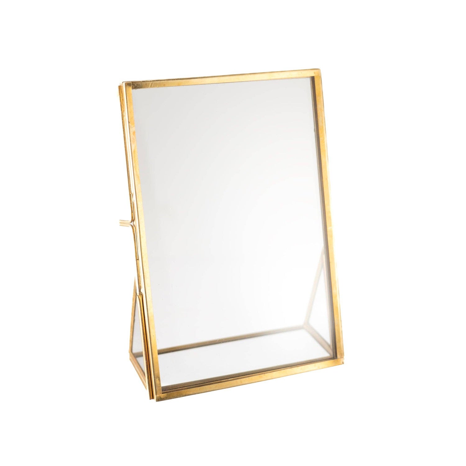 Brass Standing Frame 4"x6" Vertical