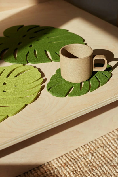 Merino Wool Monstera Trivet