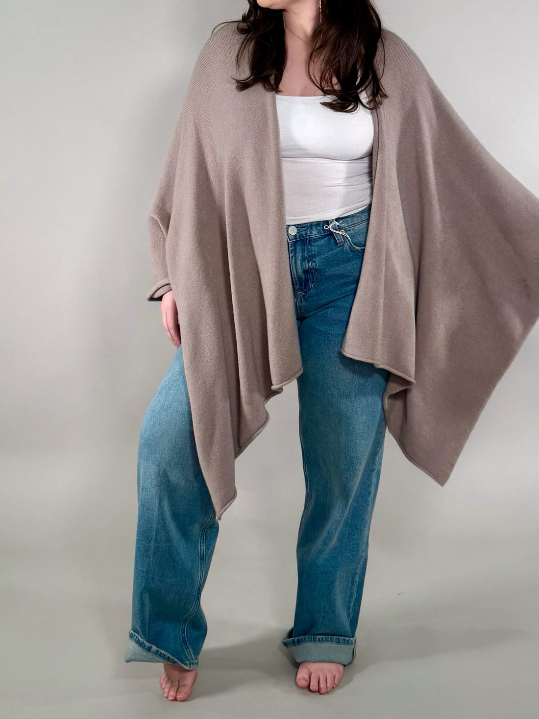 Knit Dolman Open Cardigan