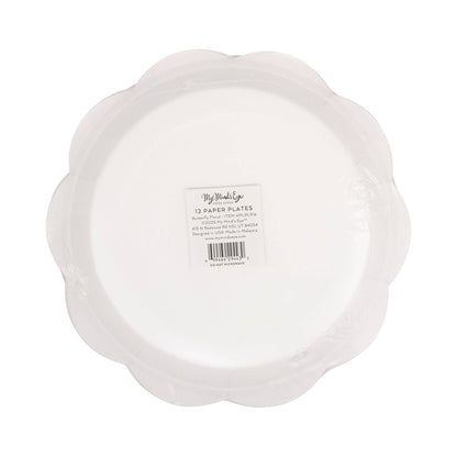 Butterfly Floral Paper Plate