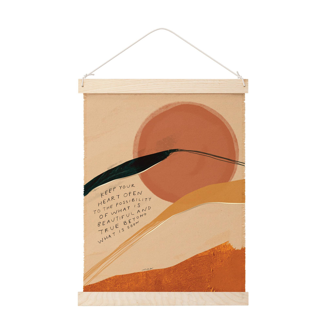 Heart Open Canvas Wall Hanging