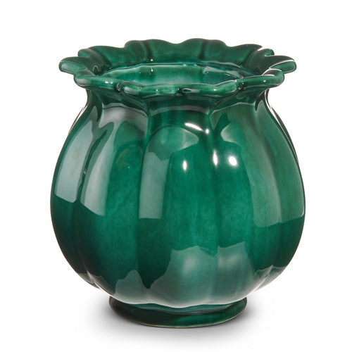 9&quot; Verdigris Green Bud Planter