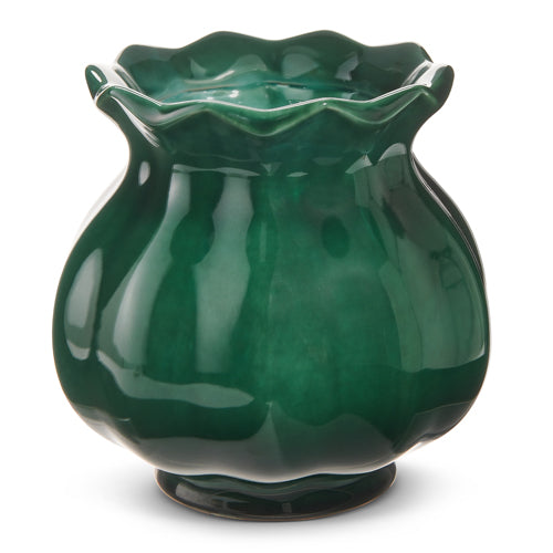 7&quot; Verdigris Green Bud Planter