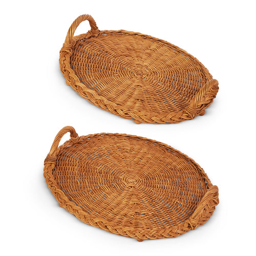 Handled Woven Trays