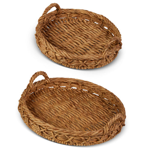 Round Woven Trays