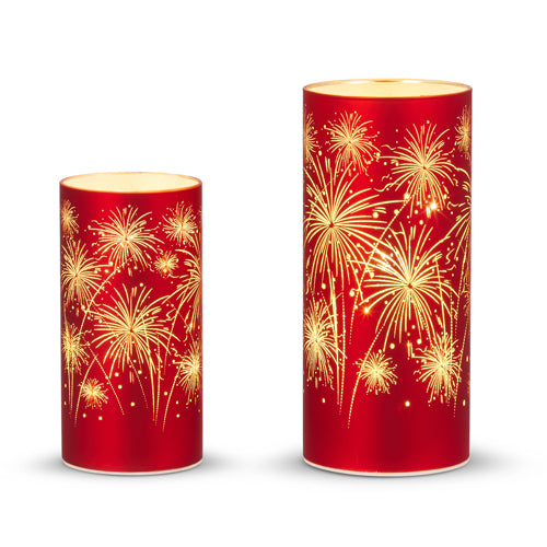 Lighted Firework Lanterns