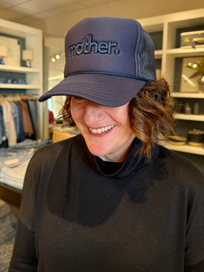 "mother." Embroidered Trucker Hat