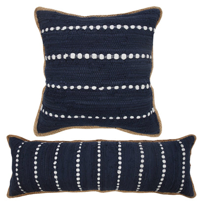 Jute Bordered Throw Pillow