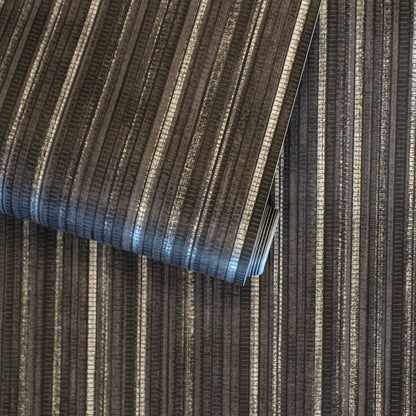 Grasscloth Black Peel and Stick Wallpaper, 28 sq. ft.