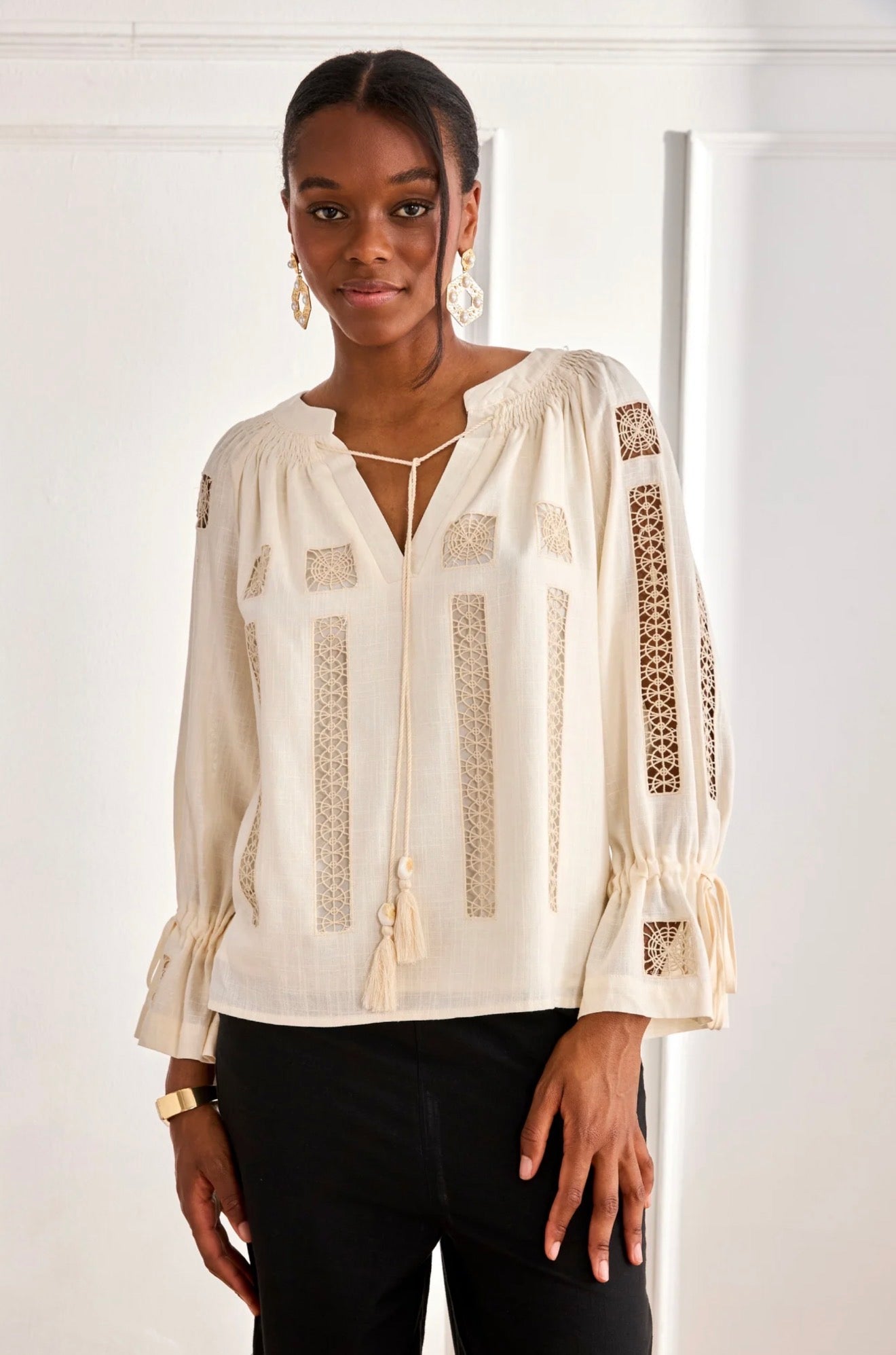 Ivory Heirloom Blouse