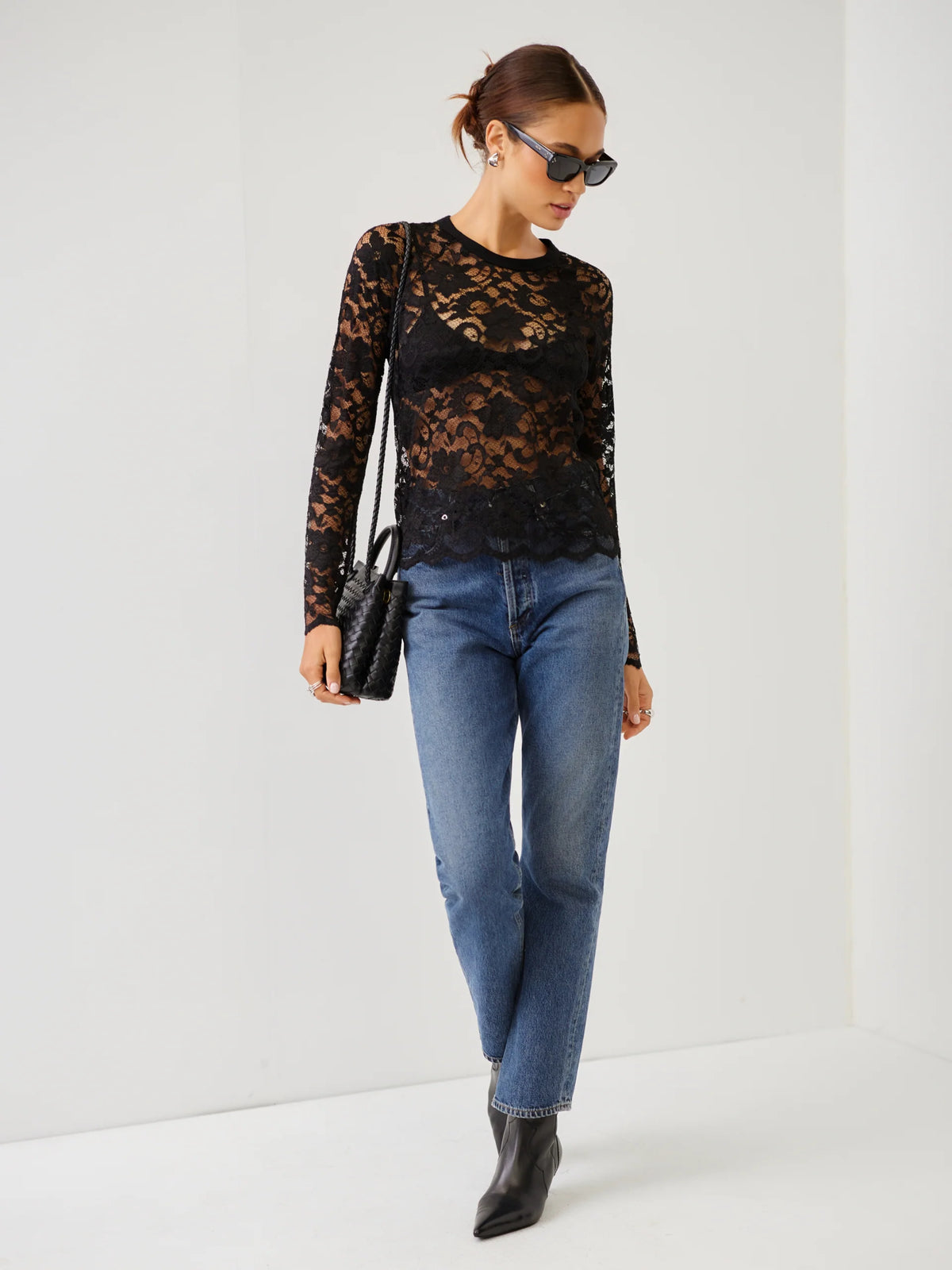 Sheer Floral Mariena Lace Top