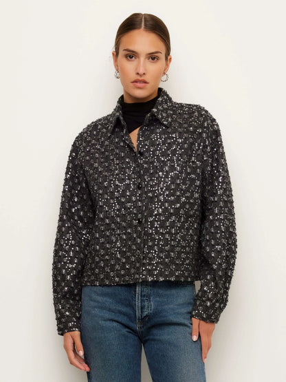 Allora Sequin Shirt Jacket