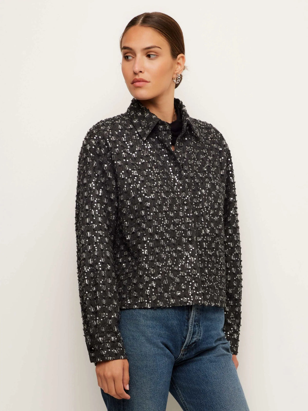 Allora Sequin Shirt Jacket