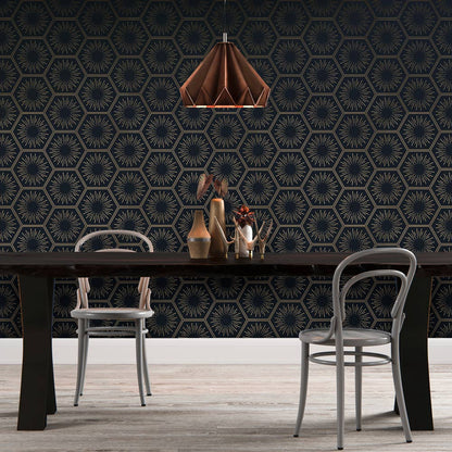 Hello Sunshine Gatsby Gold P&amp;S Wallpaper, 56 sq. ft.