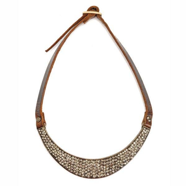 Stone/Crystal Bib Necklace